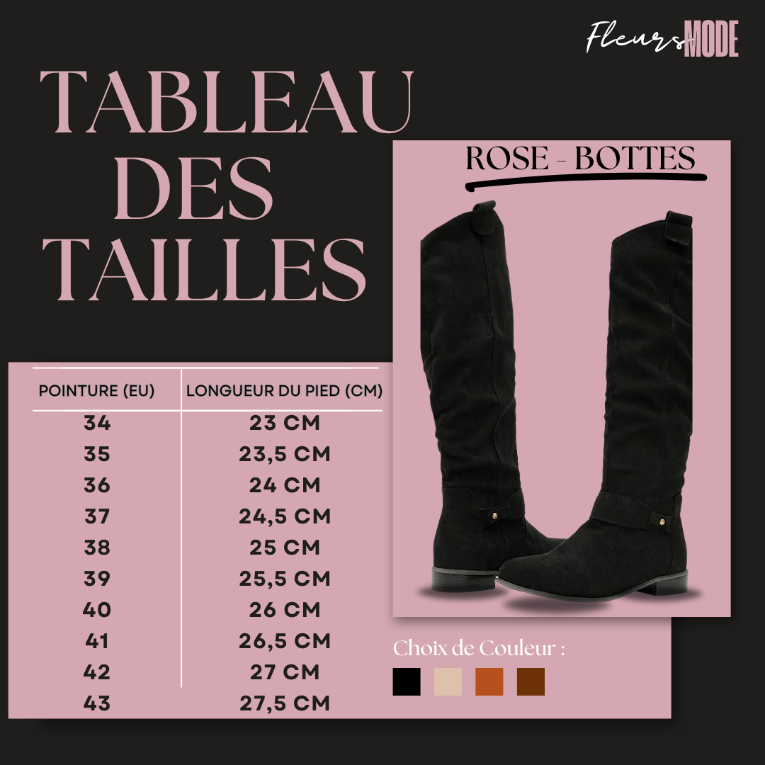 Rose - Bottes Élégantes en Suédine