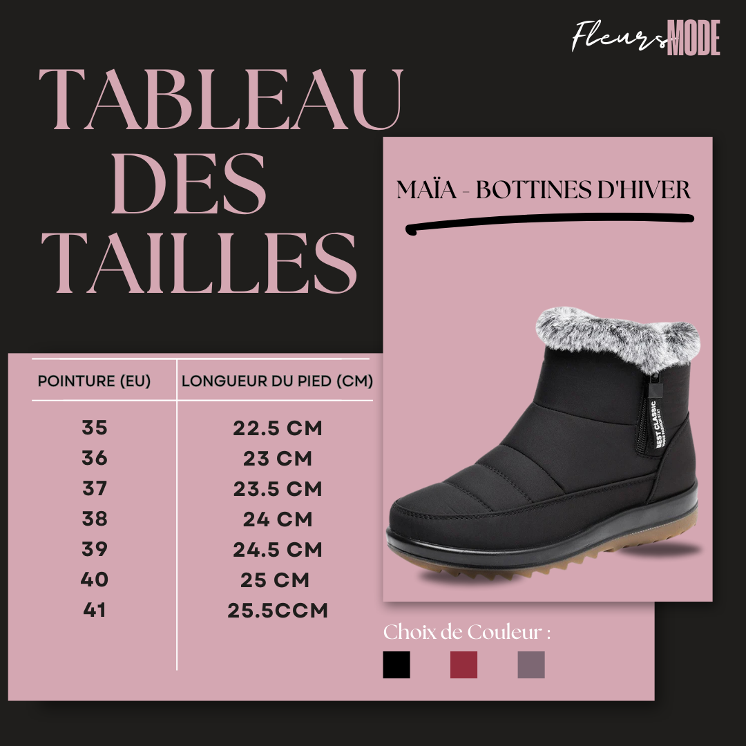 Maïa - Bottines d'Hiver Imperméables et Antidérapantes